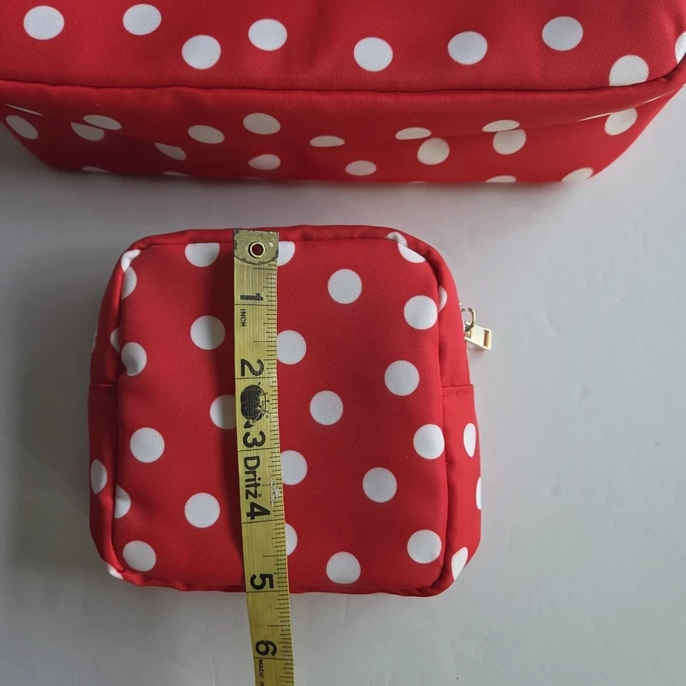 Red Polka Dot Cosmetic Bags